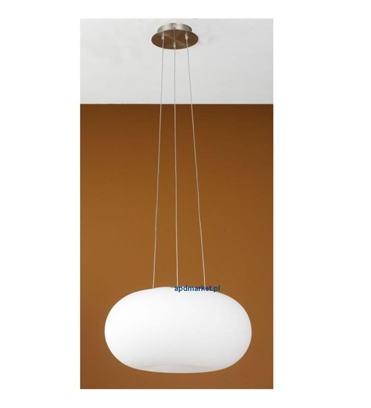 Lampa wisząca Optica 35cm klosz szklany matowy opal do salonu sypialni jadalni kuchni 2xE27
