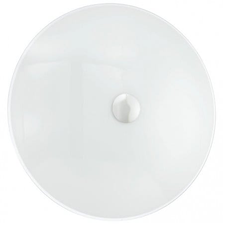 Duży szklany plafon Nube 550 biały okrągły 3 żarówki