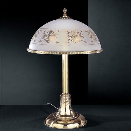Stylowa lampa z mosiądzu Benevento złoty nocna stołowa