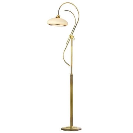 Stylowa lampa podłogowa Agat złota klasyczna do salonu sypialni