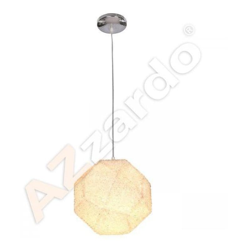 Lampa wisząca Slash z bezbarwnego akrylu o geometrycznym kształcie