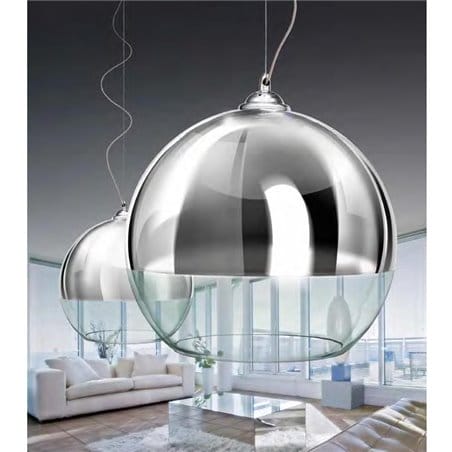 Silver Ball 35 lampa wisząca szklana kula