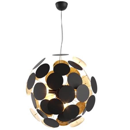 Lampa wisząca Dots metalowa czarno złota designerska nowoczesna