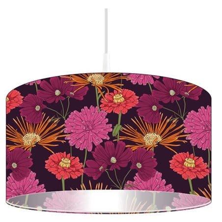 Lampa wisząca w kolorowe kwiaty Bukiet Astrów