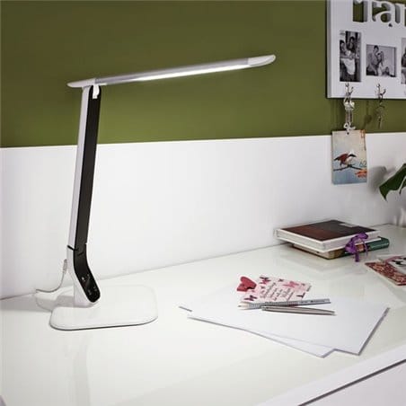 Lampa biurkowa Sellano LED ze ściemniaczem włącznik na lampie regulacja barwy światła