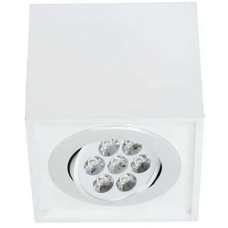 Lampa sufitowa Box White LED biała natynkowa downlight kwadratowa - DOSTĘPNA OD RĘKI