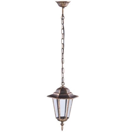 Lampa ogrodowa wisząca Standard złoty klasyczna latarenka