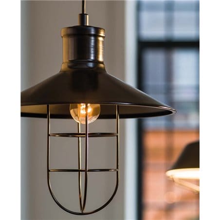 Lampa wisząca Lofti czarna w stylu industrialnym loftowym retro - OD RĘKI