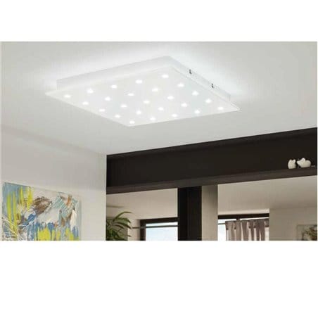 Plafon Vezeno 470 kwadratowy biały nowoczesny LED do salonu holu przedpokoju