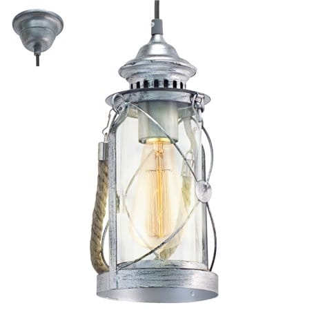 Lampa wisząca Bradford w stylu vintage morskim wisząca latarenka