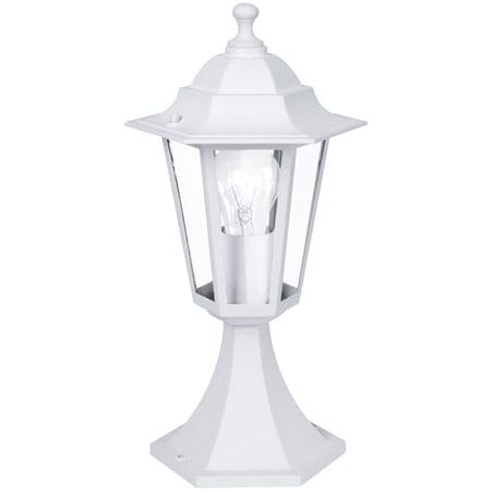 Lampa ogrodowa stojąca Laterna5 klasyczna biała latarenka
