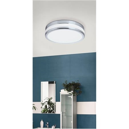 Okrągły plafon do łazienki Palermo 30cm LED IP44 chrom 94999 Eglo