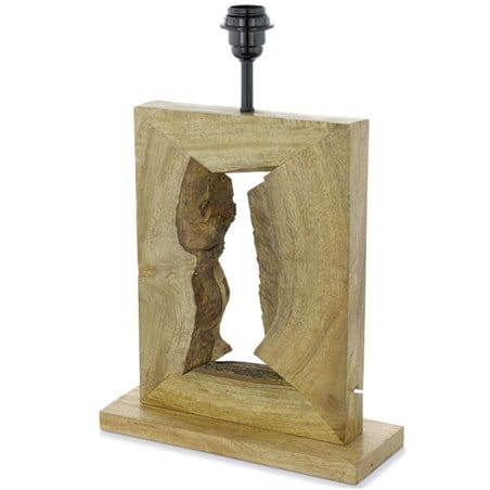 Ribadeo podstawa lampy stołowej wykonana z drewna w stylu vintage - DOSTĘPNA OD RĘKI