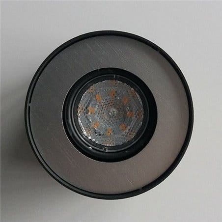 Lampa sufitowa typu downlight Tamzo czarna natynkowa wbudowane diody LED
