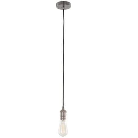 Lampa wisząca Atrium czarna kabel do dekoracyjnej żarówki