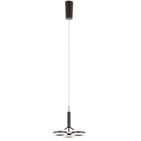 Lampa wisząca Metis brązowa 3 klosze ruchome do jadalni kuchni salonu sypialni styl nowoczesny