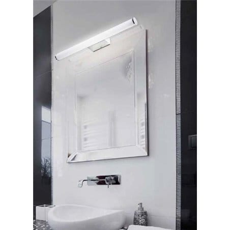 Ponad metrowy podłużny kinkiet do oświetlenia lustra w łazience Jaro chrom 4000K
