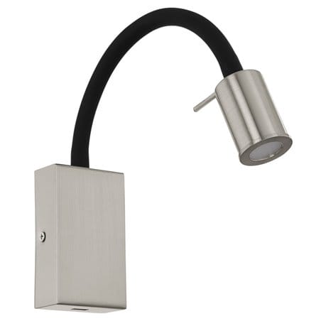 Kinkiet Tazzoli nowoczesny z giętkim ramieniem włącznik na lampie gniazdo USB