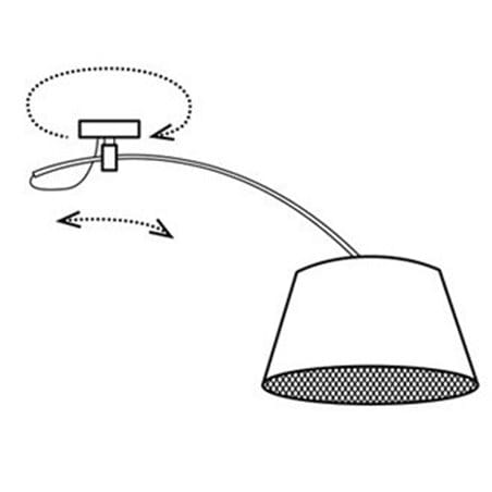 Selena2 designerska nowoczesna duża lampa z regulacją długości szerokości możliwością obracania