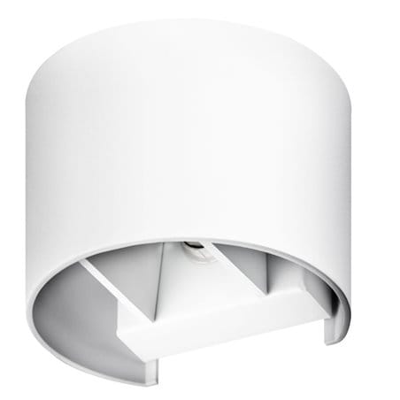 Nowoczesna biała lampa ścienna Leticia2 do wnętrz minimalistycznych industrialnych