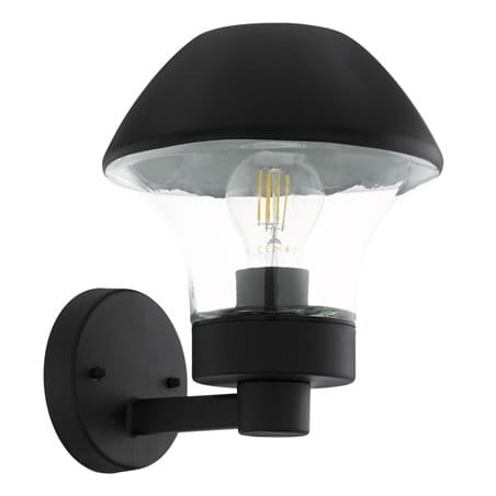 Ścienna lampa ogrodowa Verlucca kolor czarny żarówka E27 IP44 - OD RĘKI