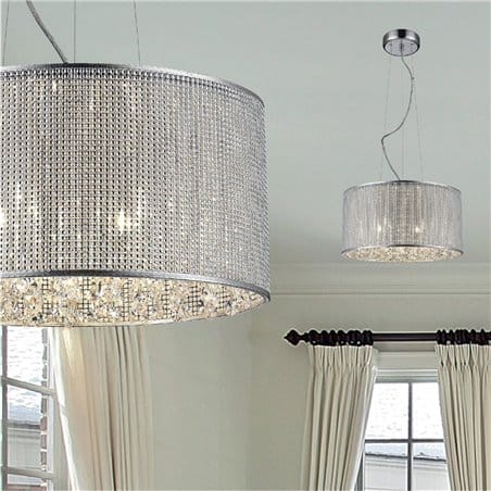 Lampa wisząca z kryształkami Blink do jadalni salonu sypialni