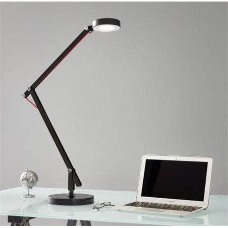 Wysoka łamana lampka biurkowa Picaro1 czarna włącznik na lampie - DOSTĘPNA OD RĘKI