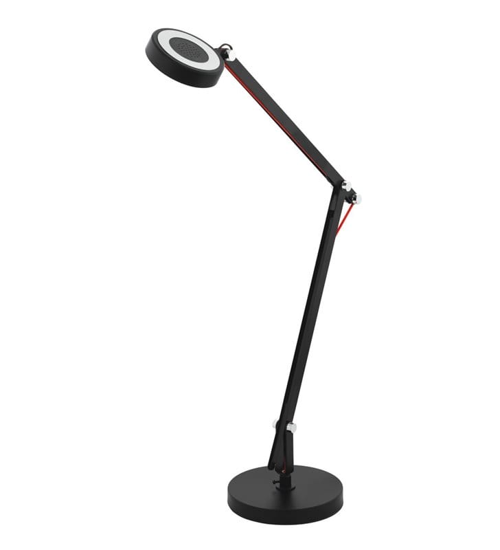 Wysoka łamana lampka biurkowa Picaro1 czarna włącznik na lampie - DOSTĘPNA OD RĘKI