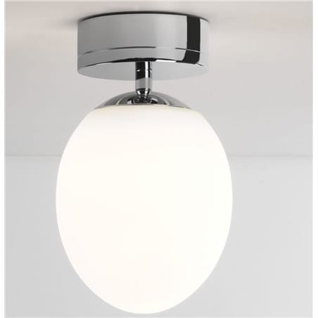 Mała lampa sufitowa do łazienki Kiwi chrom polerowany IP44 LED