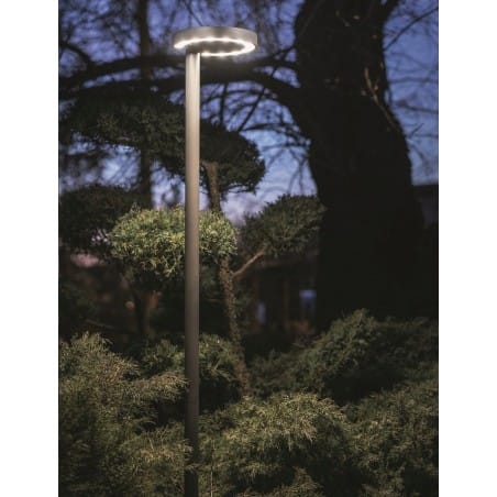 Lampa stojąca zewnętrzna ogrodowa Pole LED grafitowa 2,2m IP54 do wbicia w podłoże
