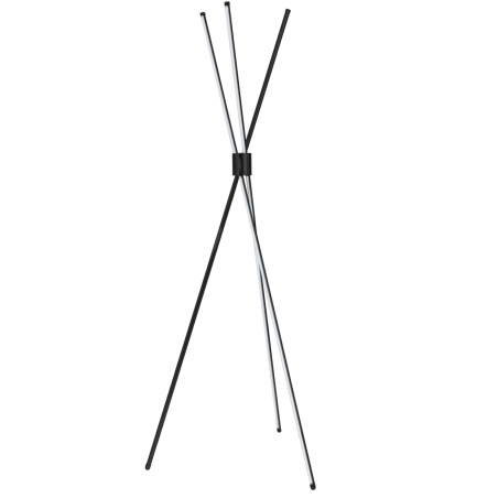 Czarna nowoczesna minimalistyczna lampa stojąca Jax