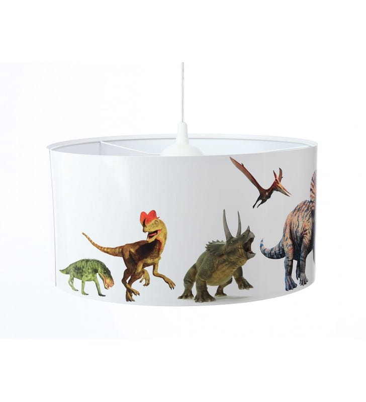 Lampa wisząca z dinozaurami Triceratops do pokoju dziecka