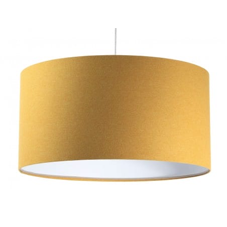 Lampa wisząca Fornax musztardowa abażura 50cm z filcu do salonu sypialni kuchni jadalni nad stół