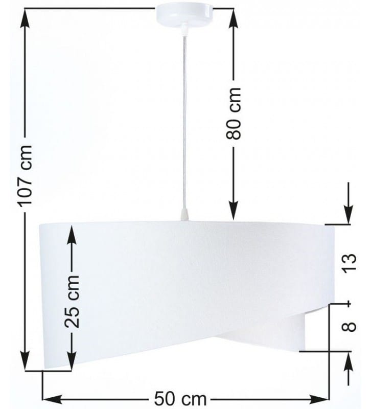 Welurowa biała lampa wisząca z roślinnym środkiem Debora średnica 50cm