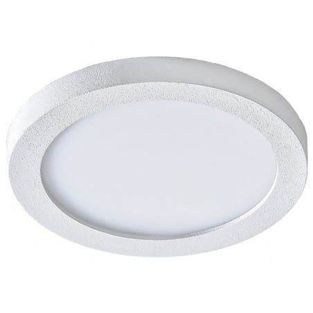 Slim LED okrągła biała oprawa wpustowa łazienkowa ciepła barwa światła