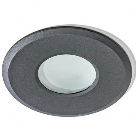 Czarna lampa punktowa do łazienki Oscar IP44 nieruchoma