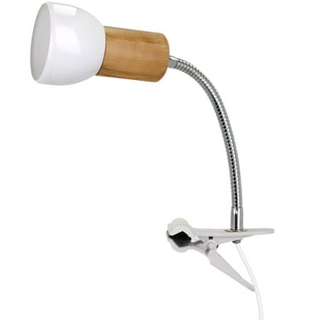 Lampa mocowana na klips Svenda Clips włącznik na kablu giętkie ramię flexo