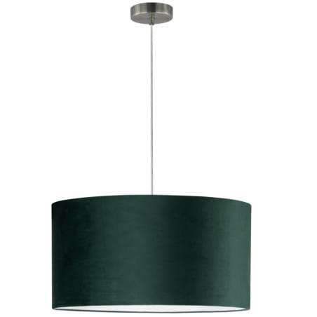 Lampa wisząca Scarlett ciemno zielona abażur okrągły 50cm do salonu sypialni jadalni nad stół