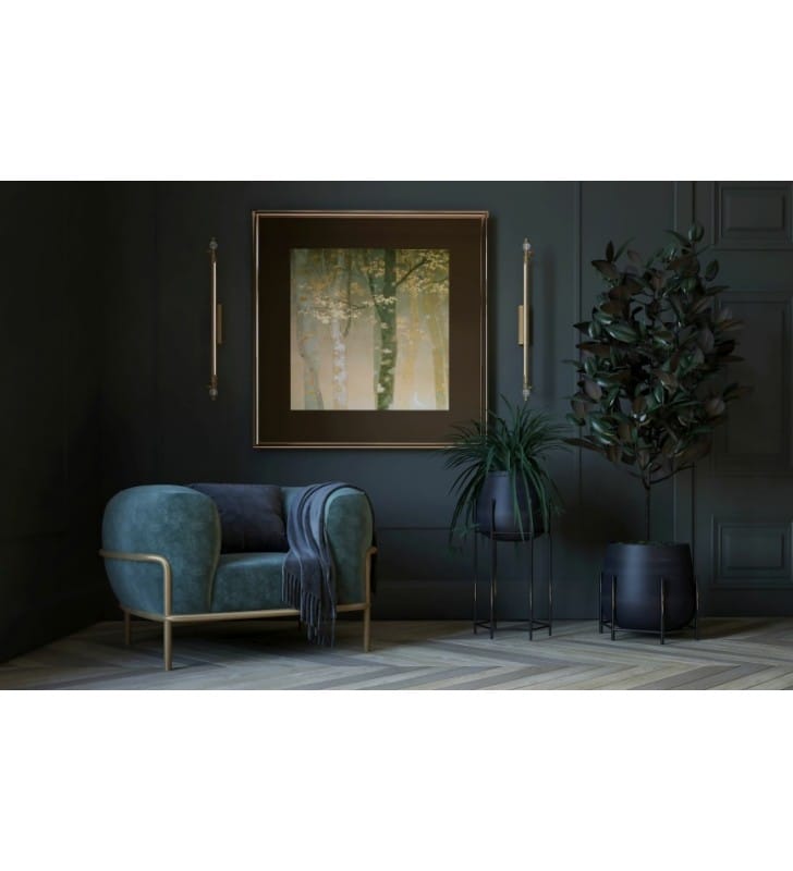 Stylowa klasyczna lampa obrazowa Rembrant 79,5cm długa mosiądz antyczny LED 3000K - OD RĘKI