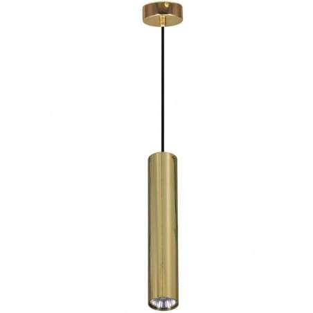 Złota pojedyncza nowoczesna lampa wisząca Cork z metalu