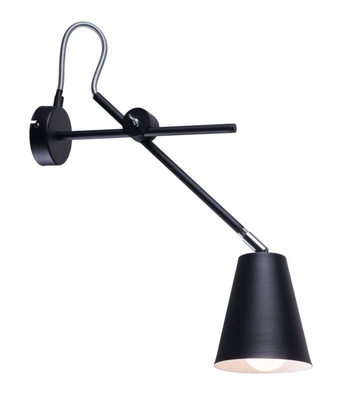 Nowoczesna czarna lampa ścienna Arte styl loftowy industrialny
