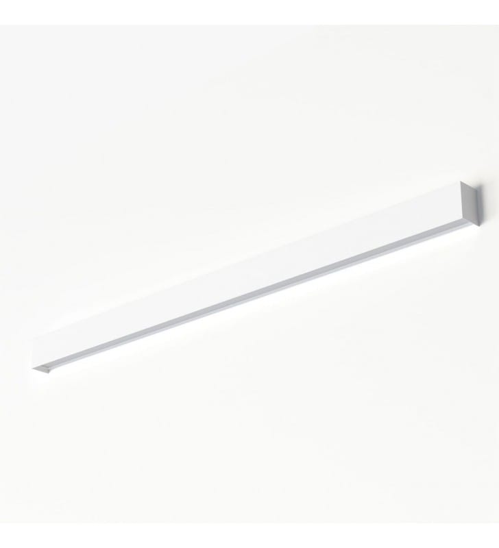 Kinkiet Straight White LED biały podłużny z metalu 122cm