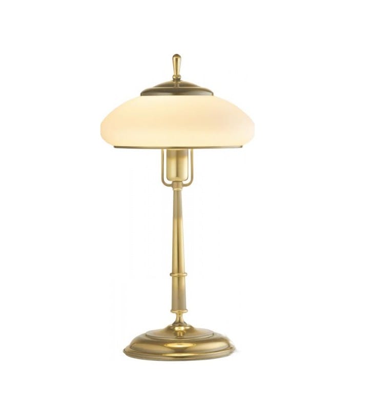 Lampa stołowa gabinetowa Agat podstawa w kolorze złotym