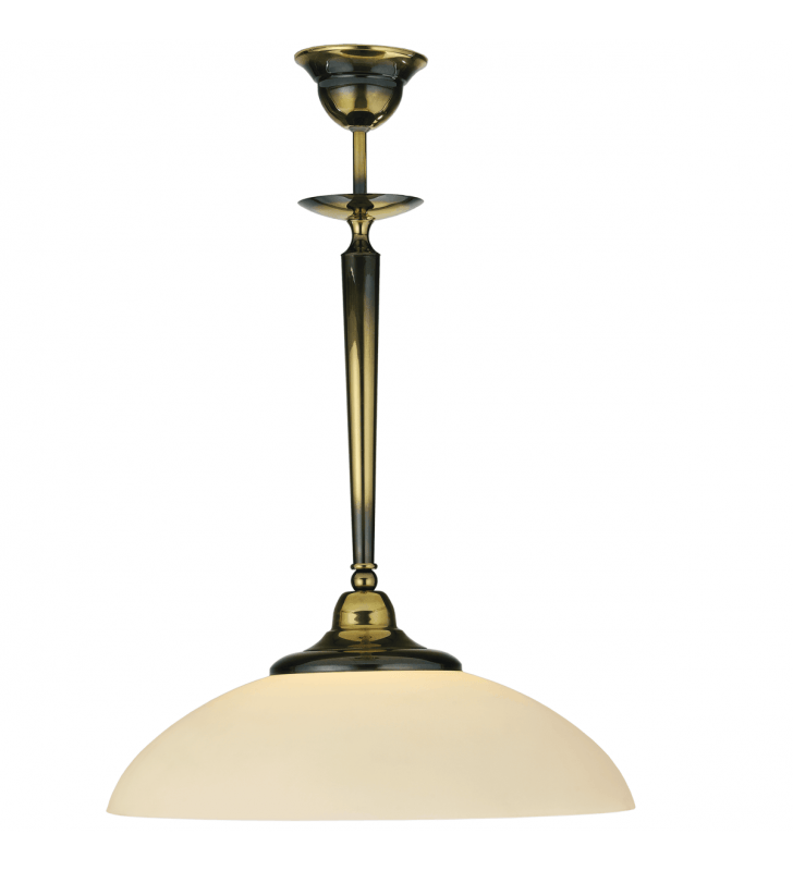 Pojedyncza elegancka stylowa lampa wisząca Onyx Opal patyna połysk