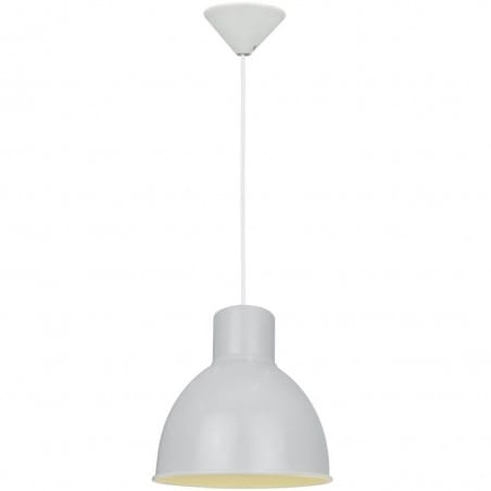 Loftowa biała lampa wisząca Elstra metalowa 21,5cm