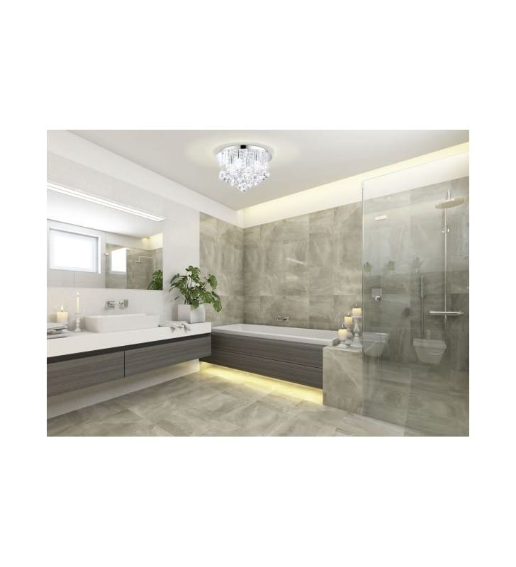 Kryształowy plafon łazienkowy Almonte IP44 - DOSTĘPNY OD RĘKI