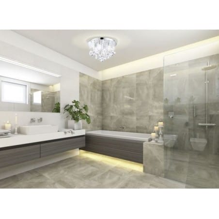 Kryształowy plafon łazienkowy Almonte IP44 35cm łazienka glamour - DOSTĘPNY OD RĘKI