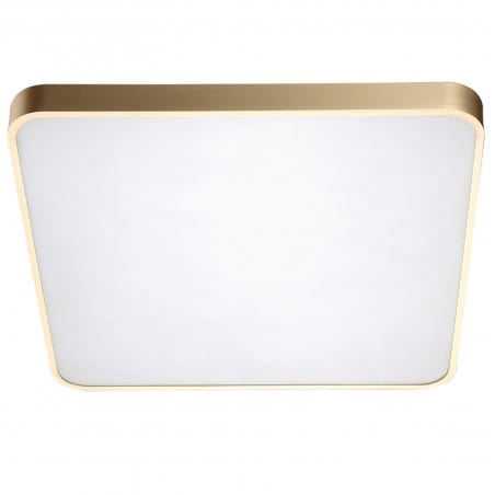 Kwadratowy złoty nowoczesny plafon Sierra 50cm 4000K neutralna barwa światła