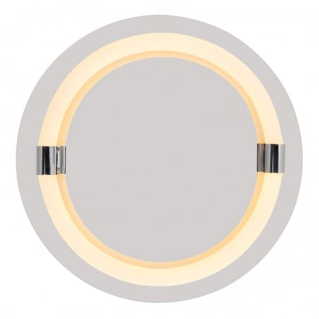 Plafon Epi 35cm okrągły średni LEDowy pierścień opal wykończenie chrom