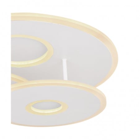 Okrągły biały plafon Flavetto 50cm z pilotem ściemniacz pamięć ustawień zmiana barwy światła oświetlenie nocne